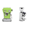 Ascaso Dream ONE, Fresh Pistachio + Rocket Espresso FAUSTO 2.1, chrome