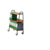 Vozík na zakladače s 2 odkladacími plochami ,d x š x v 850 x 350 x 1070 mm