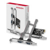 AXAGON PCEA-PSN, PCIe řadič - 1x paralelní (LPT) + 2x sériový port (RS232) 250 kbps, vč. LP (PCEA-PSN)