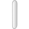 Sapho SHARON LONG oválne zrkadlo s LED podsvietením 35x150cm, čierna mat SPH 30595CI