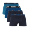 Pánske elastické boxerky značky Puma 4ks tmavo modré/modré 938197 02 S