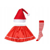 Kostým pre dievča - Santa Claus outfit sukňa 3el klobúk (Maria Maria 116 kostým kostýmov)