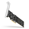 AXAGON PCES-SA4M2, PCIe radič - 2x interný SATA 6G port + 2x SATA M.2 slot, ASM1164, SP & LP (PCES-SA4M2)