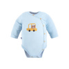 Eevi Body rozopínacie s dlhým rukávom Cars&Bears modré - 68