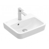 Villeroy & Boch O.novo Umývadielko, 45x37 cm, s prepadom, otvor na batériu, AntiBac, CeramicPlus, alpská biela 434445T2