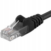 PremiumCord sputp005C patch UTP, RJ45-RJ45, level 5e, 0,5m, černý