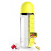 ASOBU multifunkčná týždenná dávkovacia fľaša Pill Organizer žltá 600ml