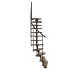Minka STAIRS Modulové schodisko Monte Carlo buk/sivá, 293,8 cm