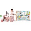 Set kozmetický stolík s elektronickým fénom My Beauty Center 3v1 Smoby a škola s triedou pre škôlkárov