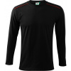 Malfini Long Sleeve Unisex tričko 112 čierna XXXL