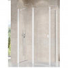 Ravak Chrom Bočná stena 90 Transparent, biela matná 9QV70E00Z1 CPS-90