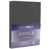 Bavlnené jersey prestieradlo Amber grafitovosivé Decoking 100-120x200 cm 30cm