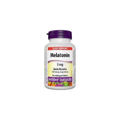Webber Naturals Melatonin 3 mg tbl 1x90 ks