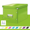 Archivačná krabica LEITZ WOW Click & Store A4 32 x 31 x 36 cm, zelená (61080054)