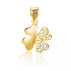 Zlatý prívesok 585 štvorlístok - 0.77 g
