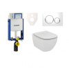 Cenovo zvýhodnený závesný WC set Geberit na zamurovanie + WC Ideal Standard Tesi 110.302.00.5NE4
