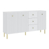 Casarredo Komoda 3D3S ALMONTE biela/zlatá