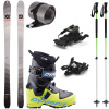 Skialpinistický set Volkl Rise 80 s pásmi a viazaním Marker Alpinist 8 + lyžiarky Dynafit + palice