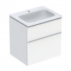 Geberit iCon - Skrinka s umývadlom, 6x5x6 cm, 2 zásuvky, KeraTect, lesklá biela 502.331.01.1