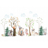 Detské samolepky na stenu - Samolepky na stenu lesné zvieratá strom set (Detské samolepky na stenu - Samolepky na stenu lesné zvieratá strom set)