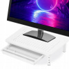 PODSTAVEC POD MONITOR NOTEBOOK KOVOVÁ ZÁKLADŇA POLICA DRŽIAK S ZÁSUVKOU