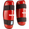 TOP TEN Shin Guard “WAKO Style” Farba: Red, Veľ.: L