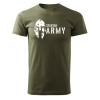 DRAGOWA krátke tričko spartan army, olivová 160g/m2 - M
