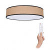 LED stropné svietidlo Solight Brownie, 48W, 3360lm, 40cm, teplá/neutrálna/studená biela, diaľkové ovládanie (WO8003) čierne/hnedé