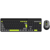 Canyon SET-W5 čierna so zelenými prvkami CNS-HSETW5BK-CS - Wireless klávesnica a myš (SK/CZ)