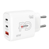 SKROSS USB A+C nabíjací adaptér Power Charger 65W GaN EU, Power Delivery, typ C