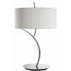Mantra Eve stolová lampa 2x20 W biela-chrómová 1137