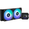 Zalman vodní chladič ALPHA2 A24 Black / 2 x 120 mm / PWM / ARGB / černý