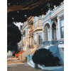 Vymalujsisam.sk Maľovanie podľa čísiel - Painted ladies San Francisco Veľkosť: 40x50cm, Rám: Bez rámu, iba zrolované plátno