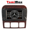 TomiMax Mercedes S Android 14 autorádio s WIFI, GPS, USB, BT HW výbava: 4 Core 2GB+16GB PX HIGH