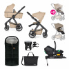 PETITE&MARS Kočík kombinovaný ICON 2v1 Mocha Beige XXL RWS + Core Pro i-Size Black Grey + Báza