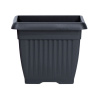 Prosperplast Štvorcový kvetináč TERRA 15 cm antracit