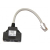 Lexi-NET Adaptér rozdvojka RJ45, 1x8p8c/2x8p4c, PC-PC, stíněný ADPC-PC