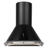 Klarstein Noir, digestor, 60 cm, komínový, 490 m³/h, retro dizajn, nehrdzavejúca oceľ, čierny (TK15-NOIR)