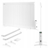 ELPE 1000W LCD XL elektrický ohrievač oleja (Elektrický olejový radiátor ELPE 1000W LCD XL 60x114cm veľký biely panel)