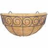 Siena Garden Scroll J58092 nástenný košík ocel, Kokos čierna, prírodná; J58092