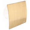 Domáci kúpeľňový ventilátor fi 100 mm panel zlatý