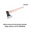Sekera drevená slovenská násada, EXTOL PREMIUM Váha: 600g