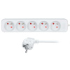 SOLIGHT Predlžovací kábel Solight, 5 zásuviek, biely, 1,5 m