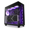 NZXT skříň H6 Flow RGB dvoukomorová / MidT / 3x120mm RGB fan / 2xUSB 3.2 / USB-C / prosklená / černá (CC-H61FB-R1)