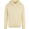 BUILD YOUR BRAND BY 011 / Pánska mikina s kapucňou z ťažkej bavlny - soft yellow 5XL
