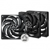 ARCTIC ventilátor P12 Slim PWM PST 3-Pack, 120mm, 4pin, PWM, černá ACFAN00275A Arctic Cooling