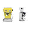 Ascaso Dream ONE, Sun Yellow + Rocket Espresso FAUSTO 2.1, chrome