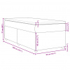 vidaXL Posteľný rám boxsping s matracom bledosivý 90x200 cm látka - Sivá - 46850-54649