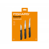 Fiskars 1065584 Essential sada na zeleninu - nůž loupací, nůž okrajovací, nůž snídaňový