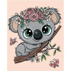 Maľovanie podľa čísel – Roztomilá koala na konári, 40 × 50 cm, napnuté plátno na rám 8596530058694